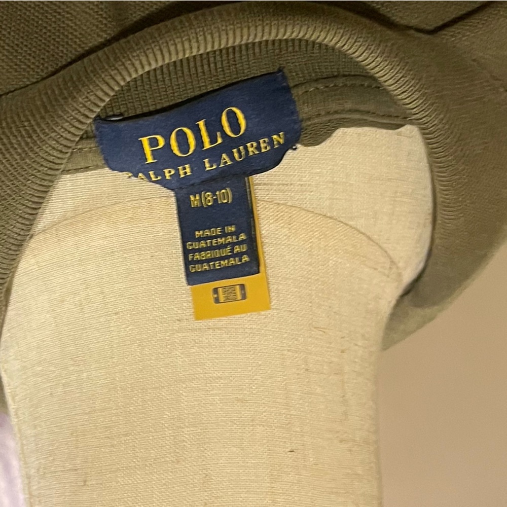 Polo Ralph Lauren Olive Green Polo Shirt - Size M (8-10) - Picture 5 of 5